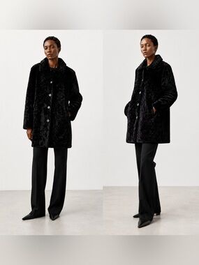 VINTAGE genuine shearling coat